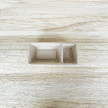 Bagasse A22 Snack Tray 205x100x33mm