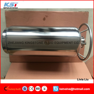 Custom collection vessel 50lb stainless steel gas tanks for extractor