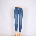 Moda al por mayor Blue Skinny Casual Ladies Jeans