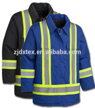 workwear 100% cotton fireproof safety jacket