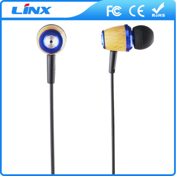 Wooden Bass Sports Earphone Game Earphone With Microphone