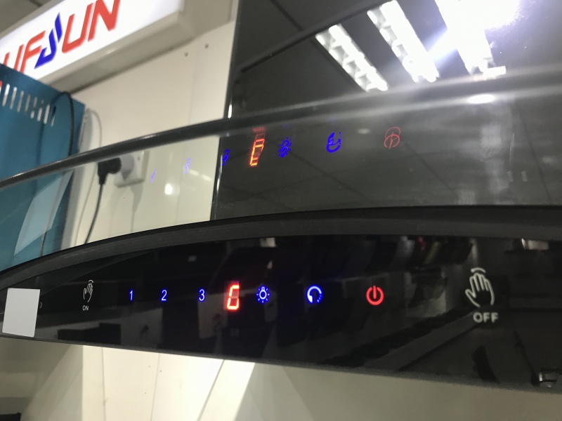 Fashionable Hand Sensor Switch Range Hood Big Suction Power Copper Motor Kitchen Use Modern Chimney Range Hood