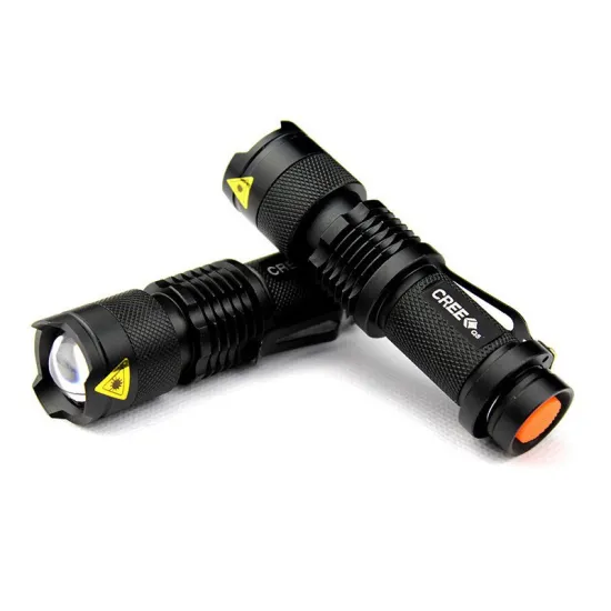 Super Bright Aluminum Mini LED Zoom Torch Tactical Flashlight