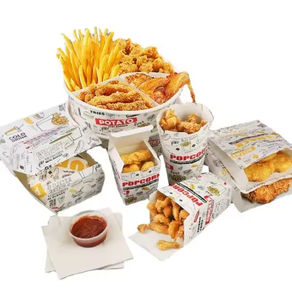 Custom Fast Food Packaging Boxes: Chicken, Fries, and Burger Boxes