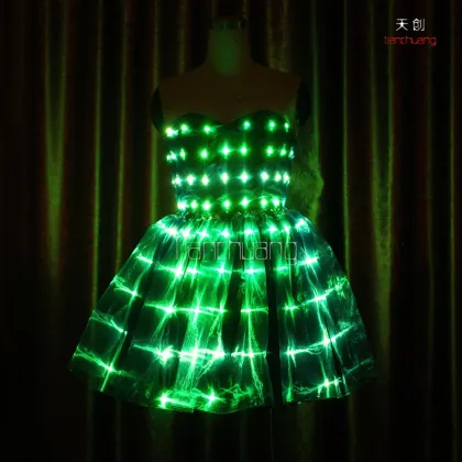 Programmable Light Led Dance Dress Lyric Dancing Dresses