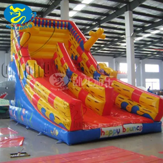 Exciting inflatable castle with slide combo