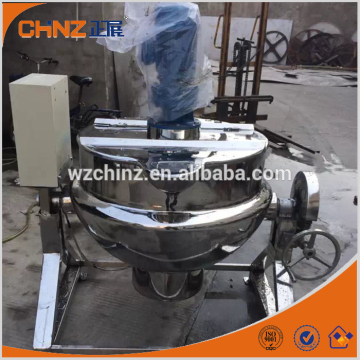 Stainless steel electric heating jacket kettle with agitator