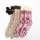 Ladies circular machine cozy socks inside