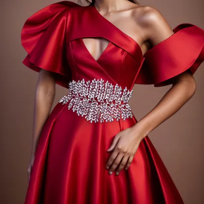 Elegant Handmade Rhinestone Crystal Wedding Belt