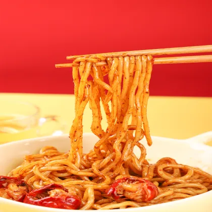 Spicy Crayfish and Seafood Noodles