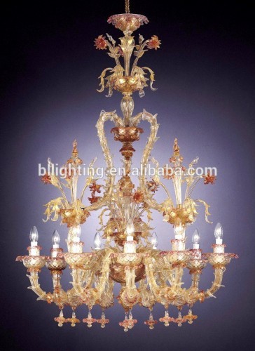 2016 murano style coloured glass chandelier