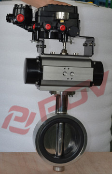 food machine single acting sanitary stainless steel butterfly valves ac220v