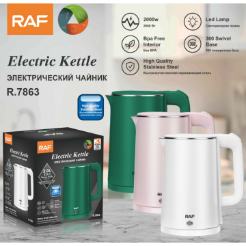 3 colors cheap electric kettle