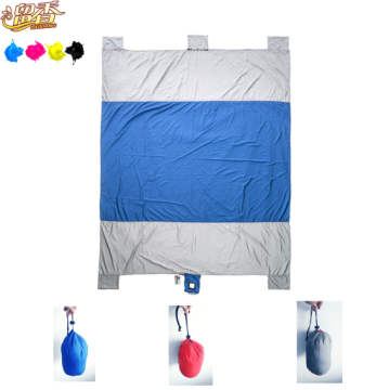 Popular Camping Mat Picnic Pocket Blanket Folding Outdoor Beach  Waterproof  Customized Box Logo