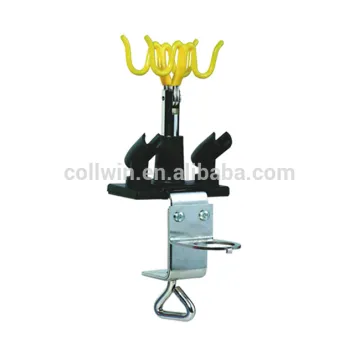 Airbrush Holder For 4 Airbrushes Installed at Table Edge