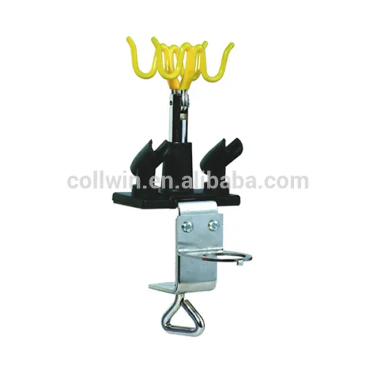 Airbrush Holder For 4 Airbrushes Installed at Table Edge