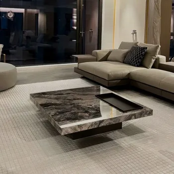 Luxury Modern Marble Coffee Table for High Class Living Room Design