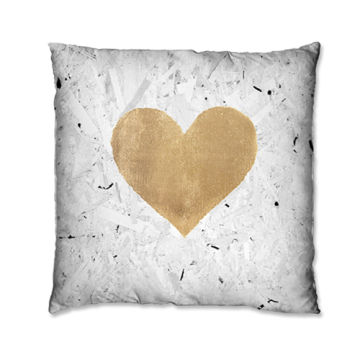 Unique heart-shaped pattern cushions