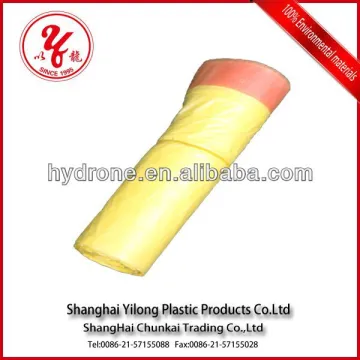 colorful garbage bags on roll