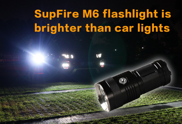 Supfire M6 Smallest 2000lm High Bright New Model CREE T6 LED Flashlight