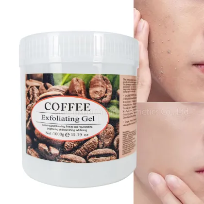 OEM Body Facial Cleanser with Lemon VC & Rose Exfoliating Gel Scrub