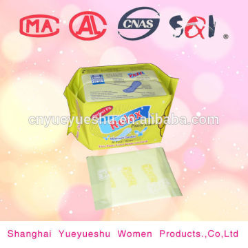 absorbent panty liner materials