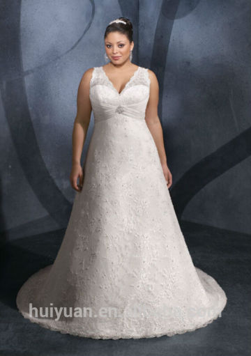 plus size cream lace ball gown halter deep v neck wedding dress