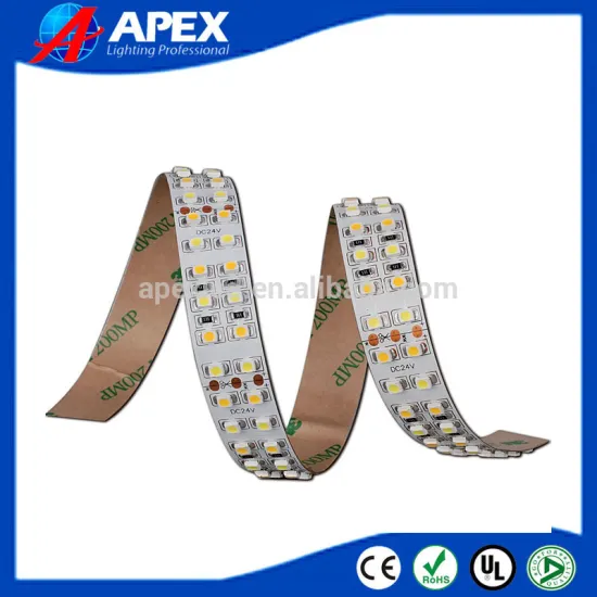cct adjustable led strip smd 3528 240leds per meter 6500k+3500k