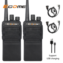 Ecome ET-99 USB Portable Earcepiece ثنائية الاتجاه مجموعة Talkie Long Radio