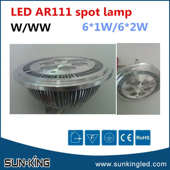 High power hot sale 6W spotlight led lamp G53, warm white led spot light ar111 g53/e27