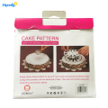 Plastic 6pcs Cake Stencils for 9" cake