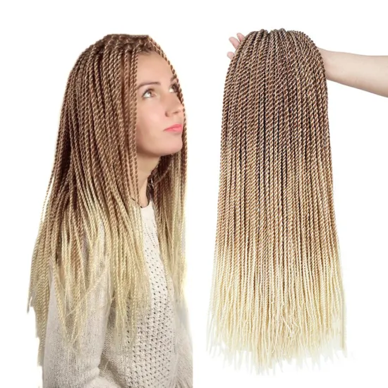 High Quality Braiding Hair Extension Synthetic Hair Braids Box Crochet Braids Brown Blonde Grey Burgundy Ombre