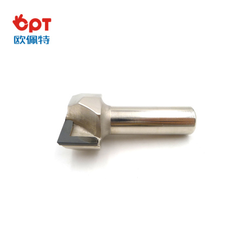 PCD router bit for edge forming