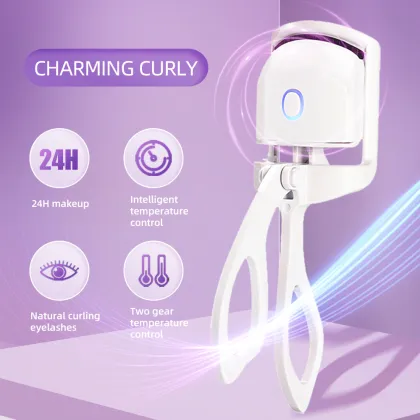 Electric Heated Eyelash Curler Rizador de Pestañas Eléctrico de 360
