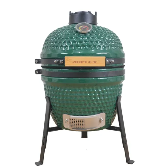Auplex Wholesale small egg Ceramic 13" green BBQ Charcoal Grill