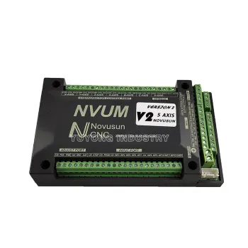 NVUM 4-Axis Mach3 USB Card: High-Speed 300KHz CNC Router for DIY Engraver Machine and 3/4/5/6 Axis Motion Control Board