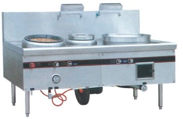 Cooking range, Steamer & burner w/ warmer