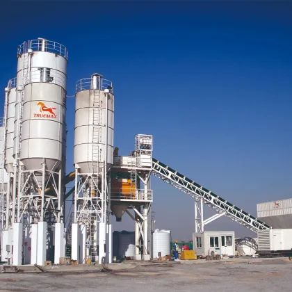 Powder silos for mixing plants