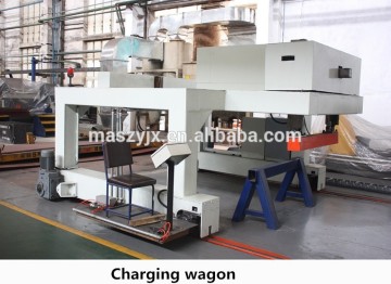 additional equipment charging or feeding wagon for mould making,
