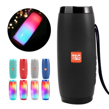 TG157 BT Column Box: Waterproof Portable Outdoor Speaker with Super Bass and LED
