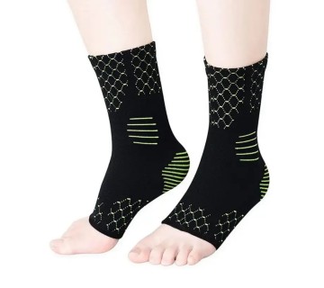 Seamless Elastic Compression Foot Sleeve for Plantar Fasciitis Ankle Support Brace