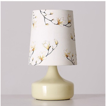 D240mm Indoor table lamps with glass base , white lampshade