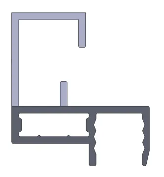 Sunrise tile left Aluminum Frame-423