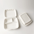 10 inch 3 compartment clamshell