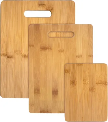 Totally Bamboo 3-Piece Bamboo Cutting Board Set - Assorted Sizes for Kitchen
