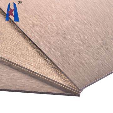 Panel compuesto de aluminio de palmcopper cepillado