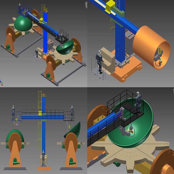 Heavy Type Surfacing Shell Cover Welding Column And Boom 3