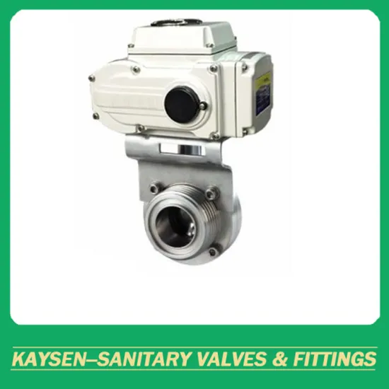 SMS Hygienic Electric Actuator Butterfly Valves Male end