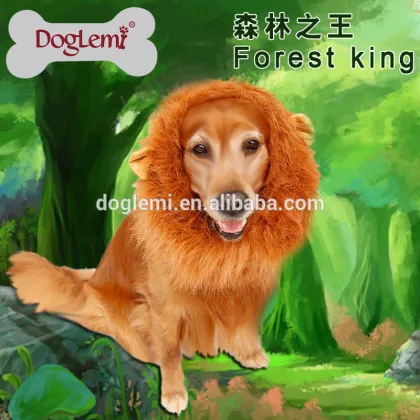 Large Pet Dog Cat Lion Wigs Mane Hair