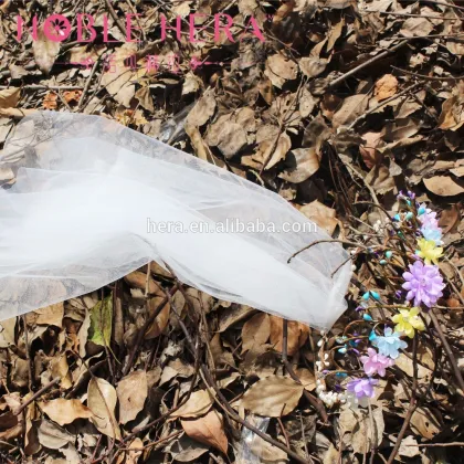 Romantic Wedding Elegant Fascinator Bridal Veil Headwear Boho Wreath